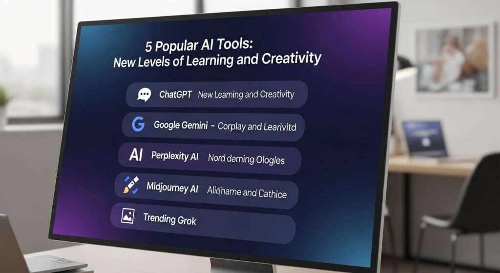 এআই টুলসের পাঁচটি শক্তিশালী নাম: নতুন ধারায় সৃষ্টিশীলতার সহায়ক