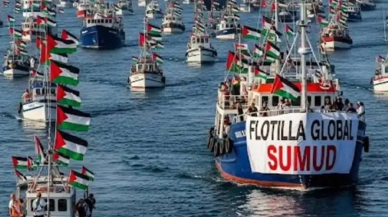 ফ্লোটিলা ট্র্যাকার: প্রায় সব নৌযান দখলে নিয়েছে ইসরাইল