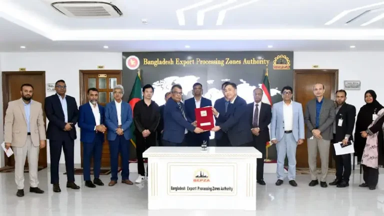 ইজেডে ১,২২৩ কোটি টাকার বিনিয়োগ করছে চীনা প্রতিষ্ঠান উইং তাই গার্মেন্টস