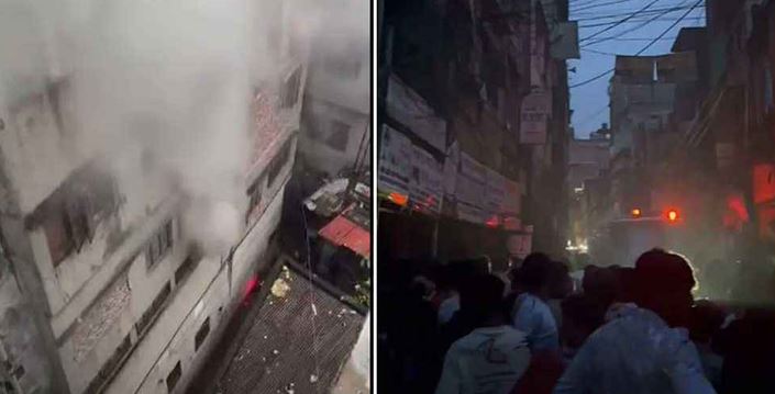 বংশালে হেলমেটের গোডাউনে আগুন, নিয়ন্ত্রণে ৭ ইউনিট