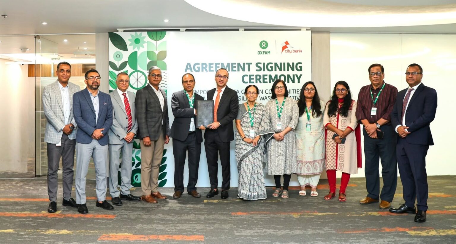 চা-বাগান জনগোষ্ঠীর জন্য জলবায়ু-সহনশীল ওয়াশ সুবিধা উন্নয়নে সিটি ব্যাংক-অক্সফাম